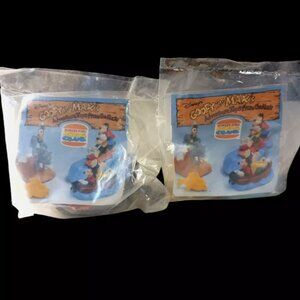 Vintage BURGER KING GOOFY AND MAX'S ADVENTURE Toys New In Bag 1995 Lot Of 2